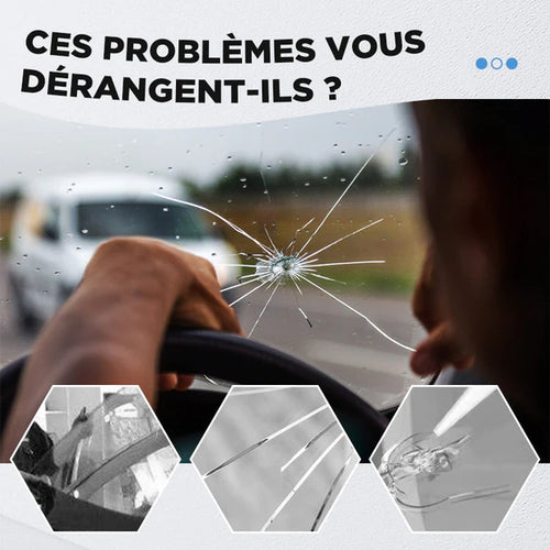 Kit de Réparation de Verre Fissuré – Résultat Invisible en 20 Min, Facile à Utiliser