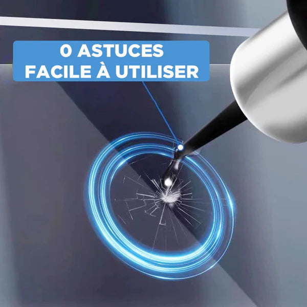 Kit de Réparation de Verre Fissuré – Résultat Invisible en 20 Min, Facile à Utiliser