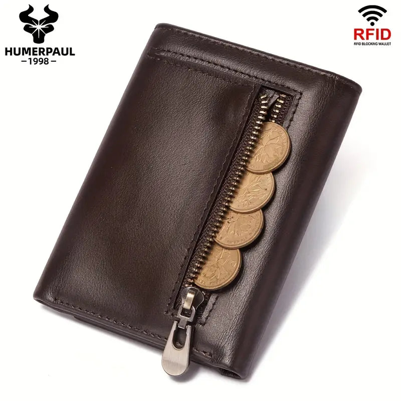 Portefeuille en Cuir avec Protection RFID