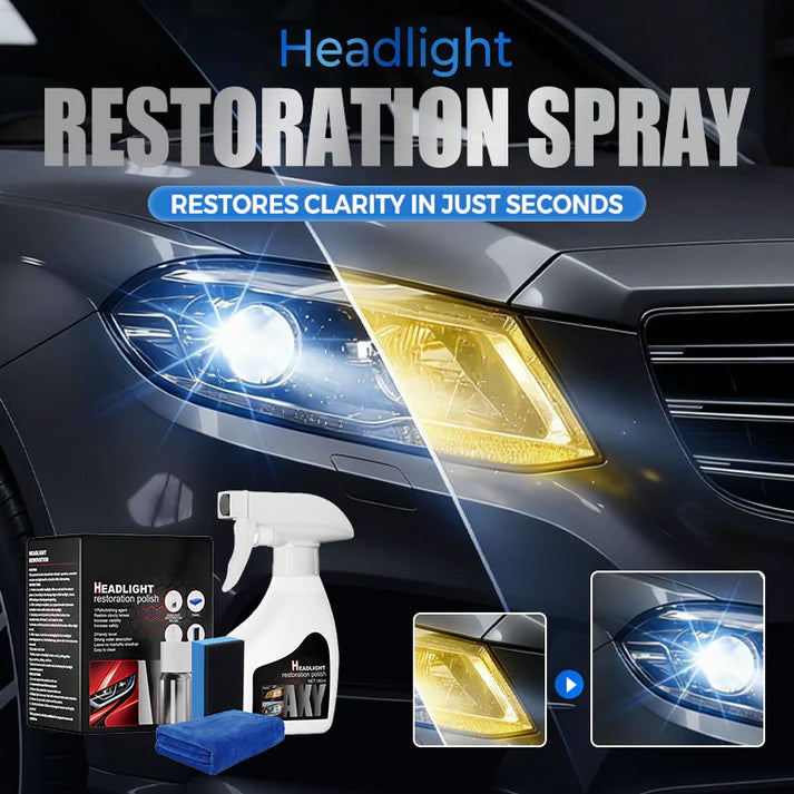 Spray de restauration pour phares – Restaurez vos phares ternis en quelques minutes